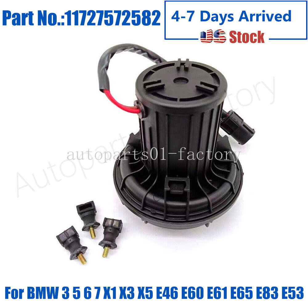 Secondary Air Pump 11727572582 for BMW 3 5 6 7 X1 X3 X5 E46 E60 E61 E65 E83 E53