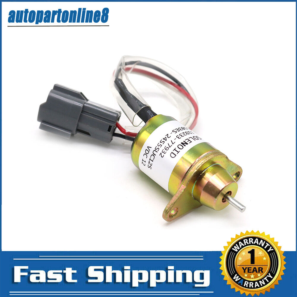 piece Yanmar 3TNV88 3TNE84 4TNE88 4TNE84 fuel shut-off solenoid valve 1119233-77932