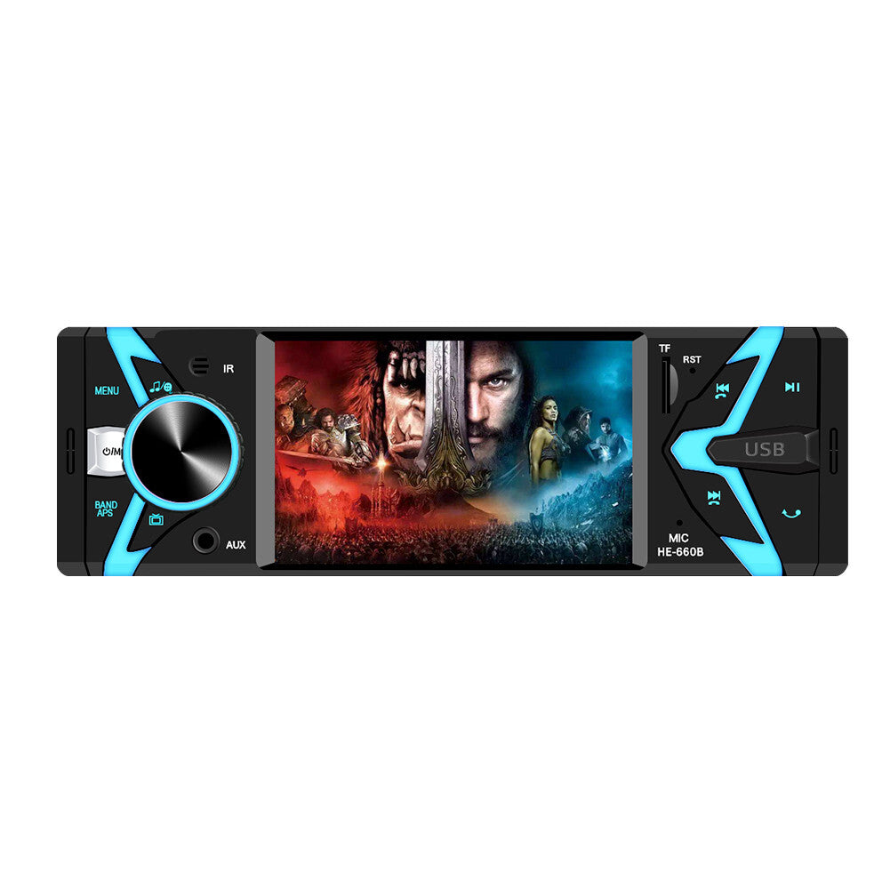 1 Din 4.1in Radio Car Stereo Bluetooth MP5 Player Mirror Link Microphone USB/AUX