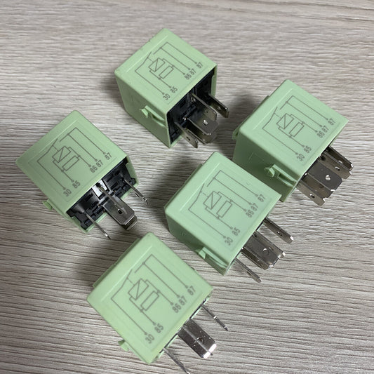 5Pcs Tyco for BMW Multipurpose Relay Green for BMW 61368373700 V23134-K59-X312 New
