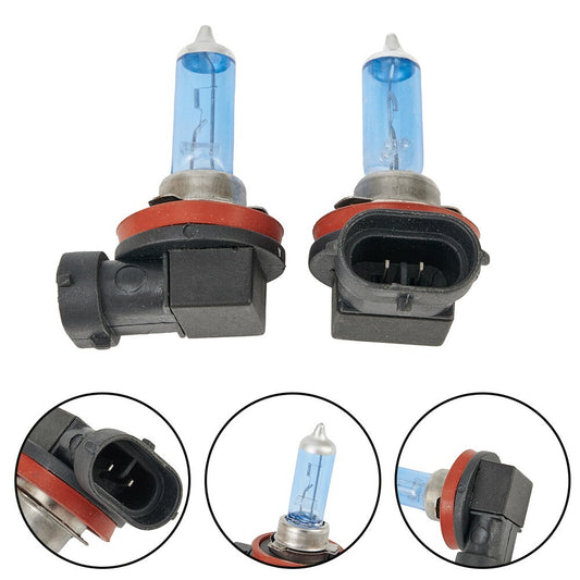 2X H11 12V 100W 6000K Xenon Gas Halogen Headlight White Bright Light Lamps Bulb
