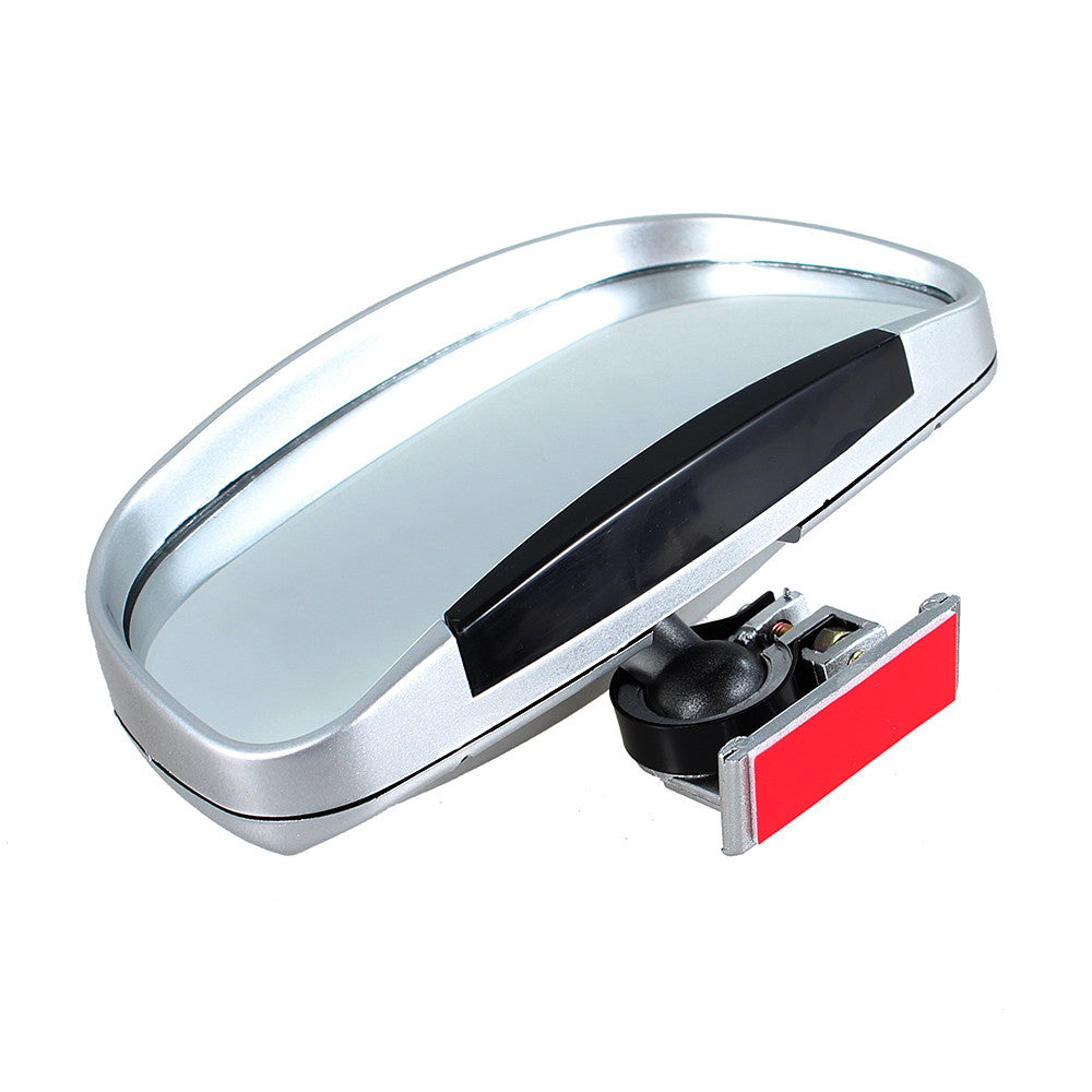 2pcs Universal Vehicle Blind Spot Rear Rearview Mirror Wide Angle Mirrors Silver