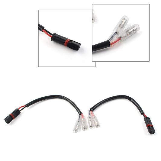 Pair Turn Signal Wire Adapter Plug Connector for BMW S1000RR R850GS R1200GS
