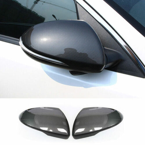 2X for Kia Optima 2016-2020 Carbon Fiber Rear View Side Mirror Cover Cap Replace