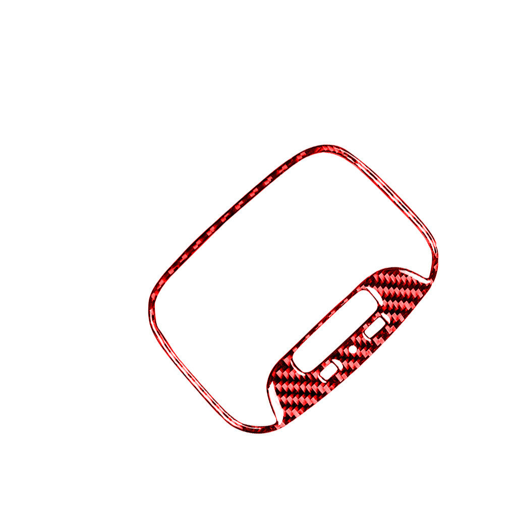 Red Carbon Fiber Rear Reading Light Cover Trim for Mitsubishi Lancer 2008-2015
