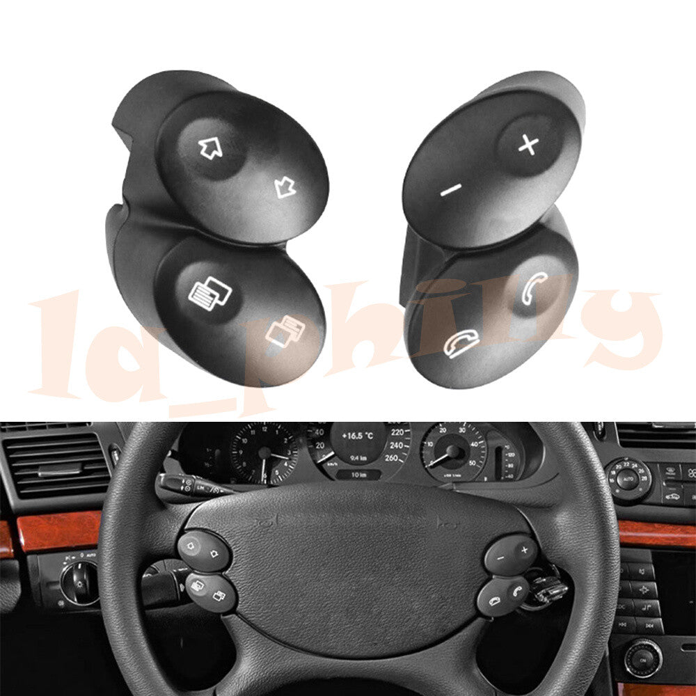 For 2003-11 for Mercedes W219 CLS550 CLK500 Steering Wheel Control Switch Set Black