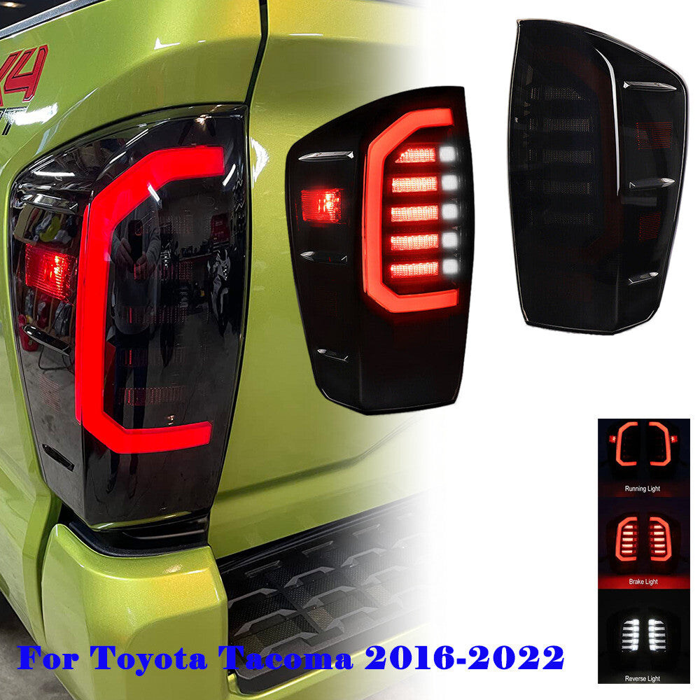 for Toyota Tacoma 2016-2022 LED Tail Lights DRL Rear Brake Turn Signal Lamps