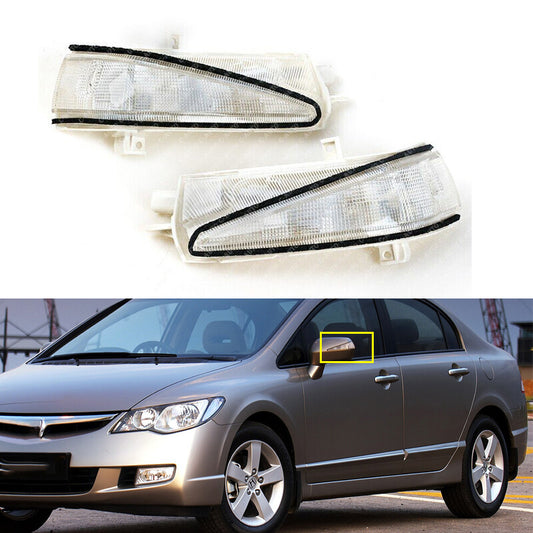 1Pair for Honda for Civic FA1 FD1 FD2 2006-2011 LED Rear Mirror Turn Signal Lamp