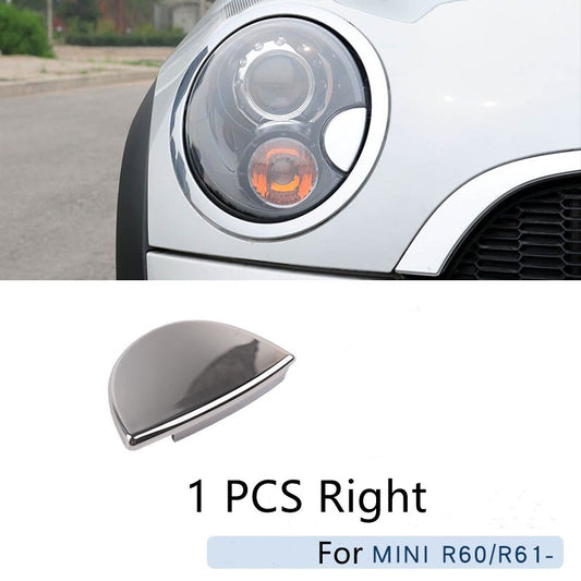 for MINI COOPER 2008-2014 HEADLIGHT WASHER FLAP CHROME PASSENGER RIGHT SIDE NEW