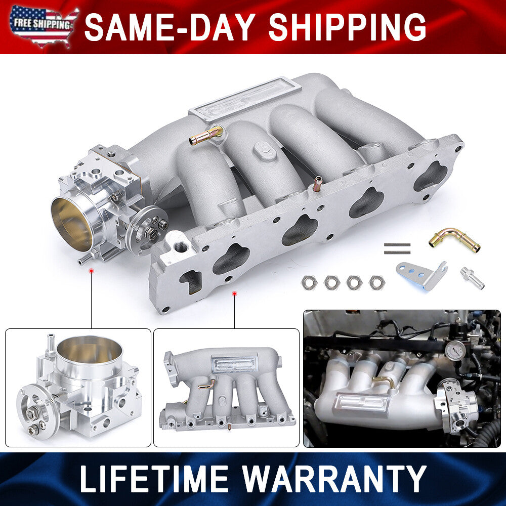Ultra Street Intake Manifold 70mm Throrrle Body for Honda K-series K20 K24 K24A2