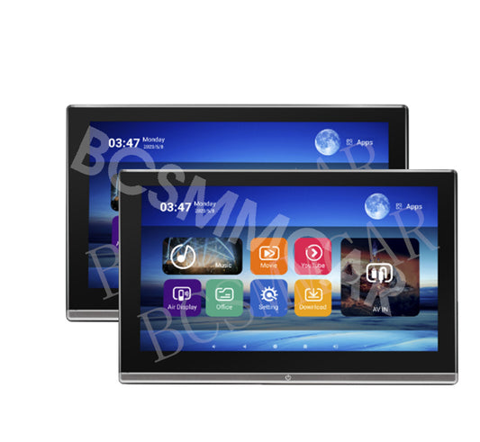11.6in Android Headrest Monitor Display Car Dual Bluetooth TV Radio Video Player