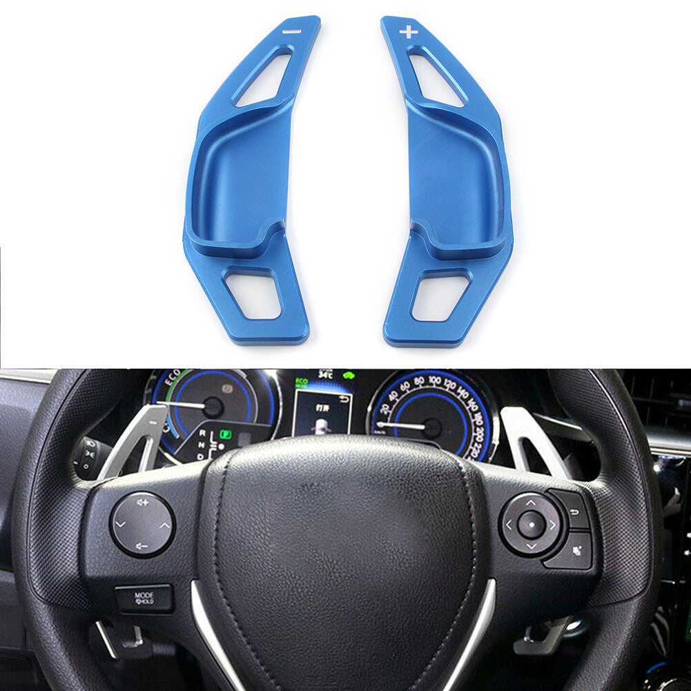Steering Wheel Gear Shift Extension Shifter Paddle FIT for Toyota for Corolla for Camry Blue