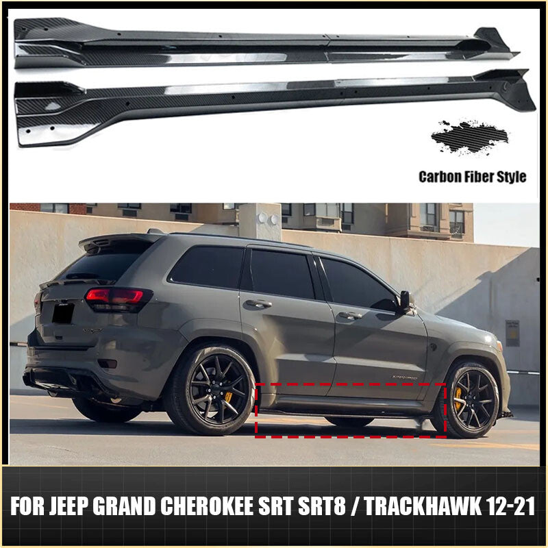 for Jeep Grand Cherokee SRT SRT8 / Trackhawk 12-2021 Carbon Side Skirt Extension