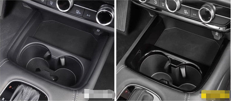 for Honda HR-V 2023 2024 Glossy black Console Gear Shift Water Cup Holder Cover