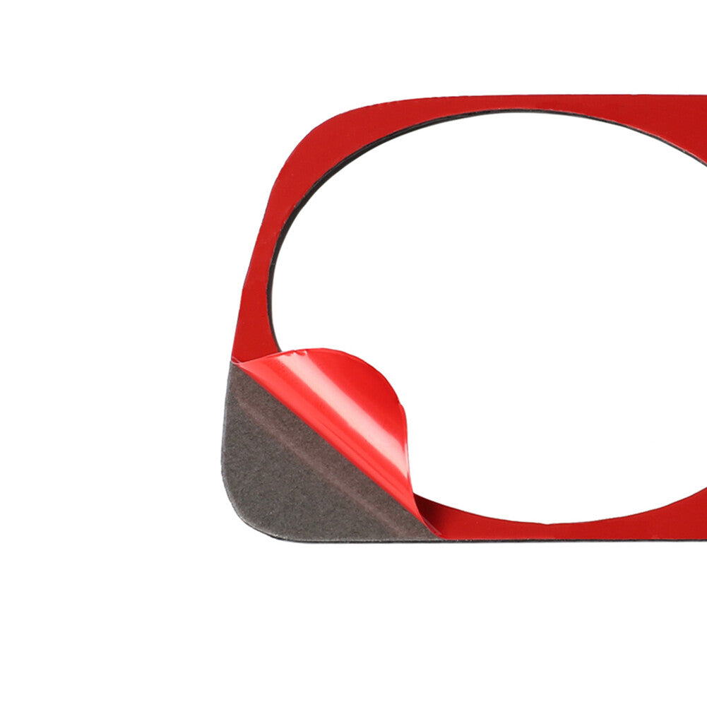 Red for Audi Q7 2016-19 Carbon Fiber Water Cup Holder Panel Cover Trim Sticker
