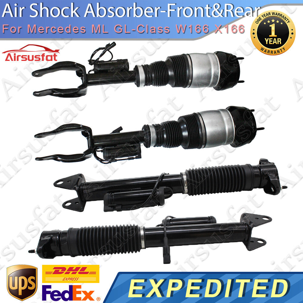 4x for Mercedes ML GL-Class W166 X166 FrontRear Air Suspension Shocks with ADS