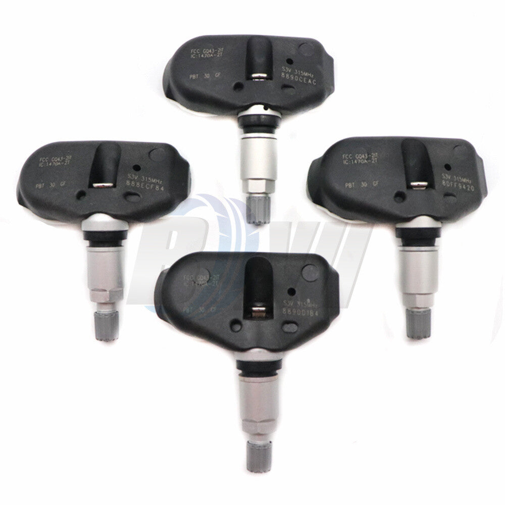 4x TPMS Tire Pressure Sensor 06421-S3V-A04 for 2005 2006 2007 2008 for Acura RL TL