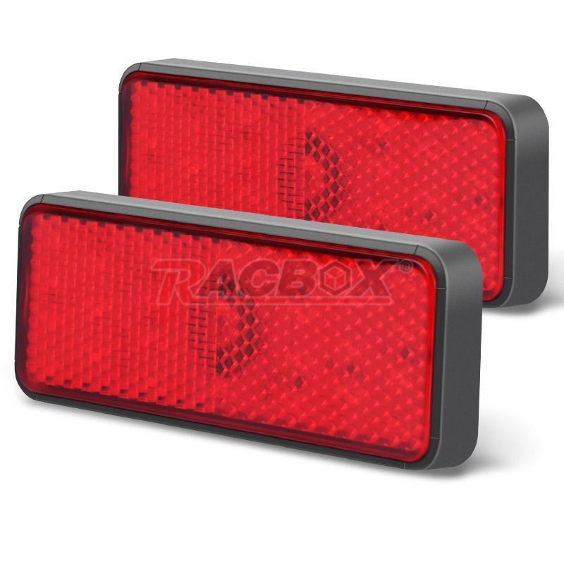 2x Universal Red 24LED Reflector 3rd Brake Rear Stop Tail Light Motorcycle Truck