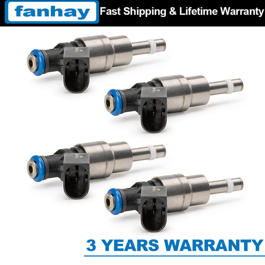 Set of 4 Fuel Injectors For 2005-2009 for Audi for A4 Quattro 2.0L I4 Turbo 06F906036A