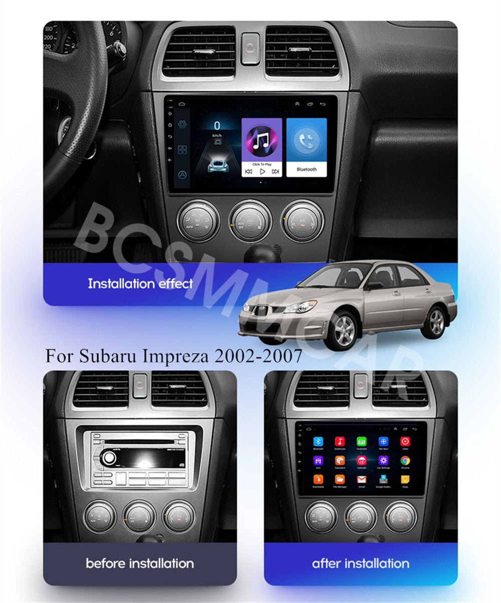9in Car Stereo Radio GPS Head Unit WiFi W/Cam Fit for Subaru for Impreza 2002-2007