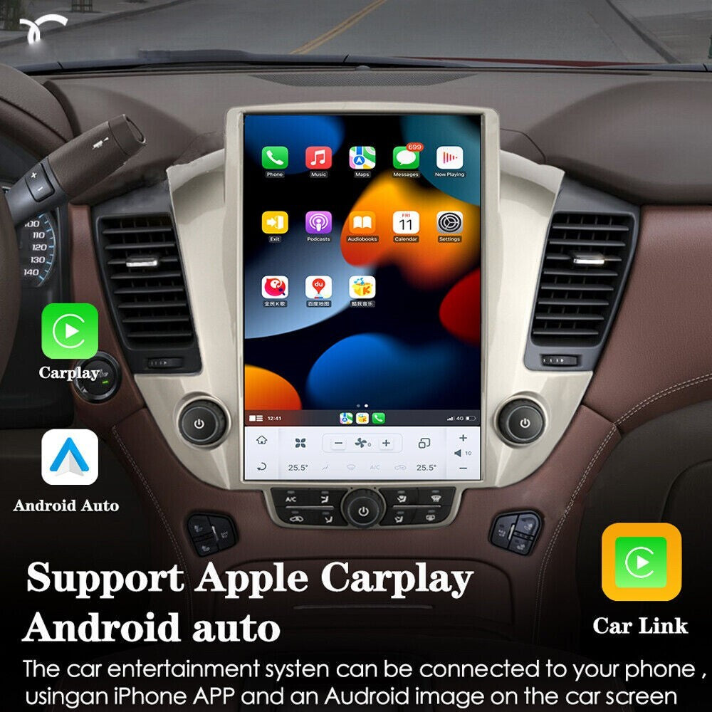 Android 13 for Smart Radio for Tesla Screen GPS for GMC for Yukon for Chevrolet Tahoe 2014-2020