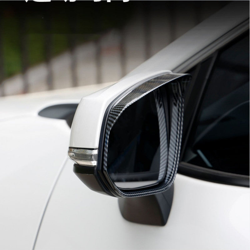 for Toyota Highlander 2020-2024 Carbon Fiber Mirror Rain Eyebrow Cover