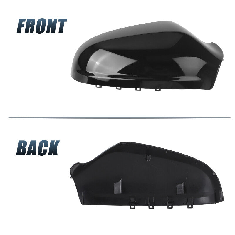 Right Side Door Wing Mirror Cover Cap Black for Opel for Vauxhall Astra H 2004-2009