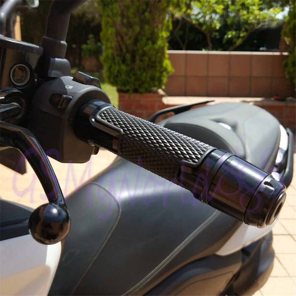 Black Motorcycle 7/8 Hand Grip Handle Bar Gel Fit for Kawasaki 400 650