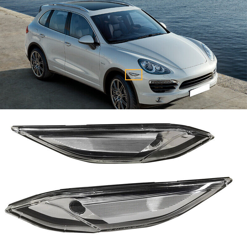 Pair Clear Indicator Lamp Side Marker Light Body For 2011-2014 for Porsche for Cayenne