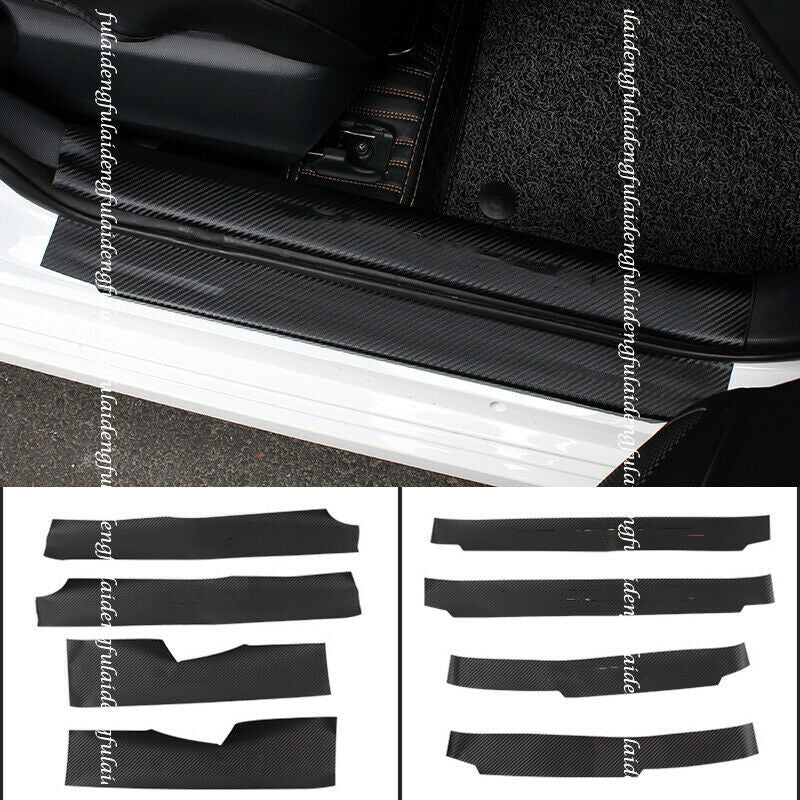 8P for Toyota for Corolla 2019-2023 Side Door Sill Scuff Plate Guard Sticker Trim