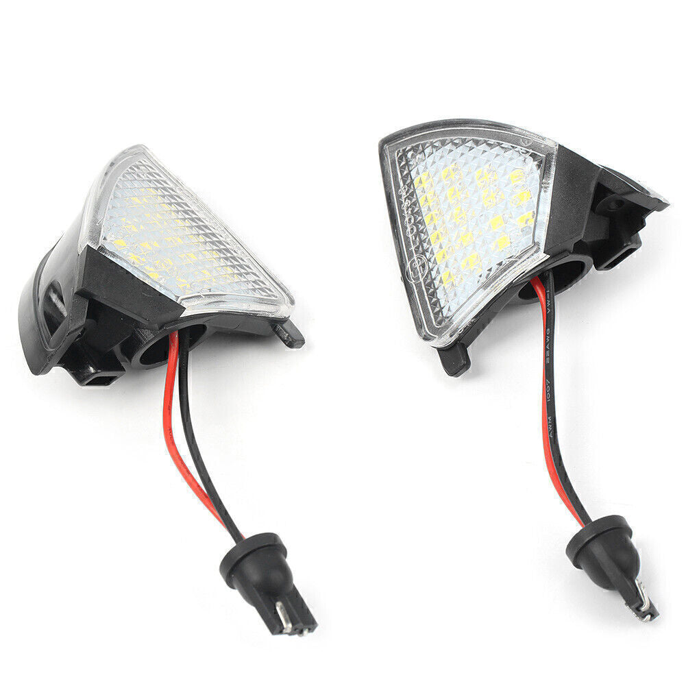 for VW for Golf 5 for Jetta for Passat 2x 16LED White Under Side Mirror Puddle Lights Bulbs