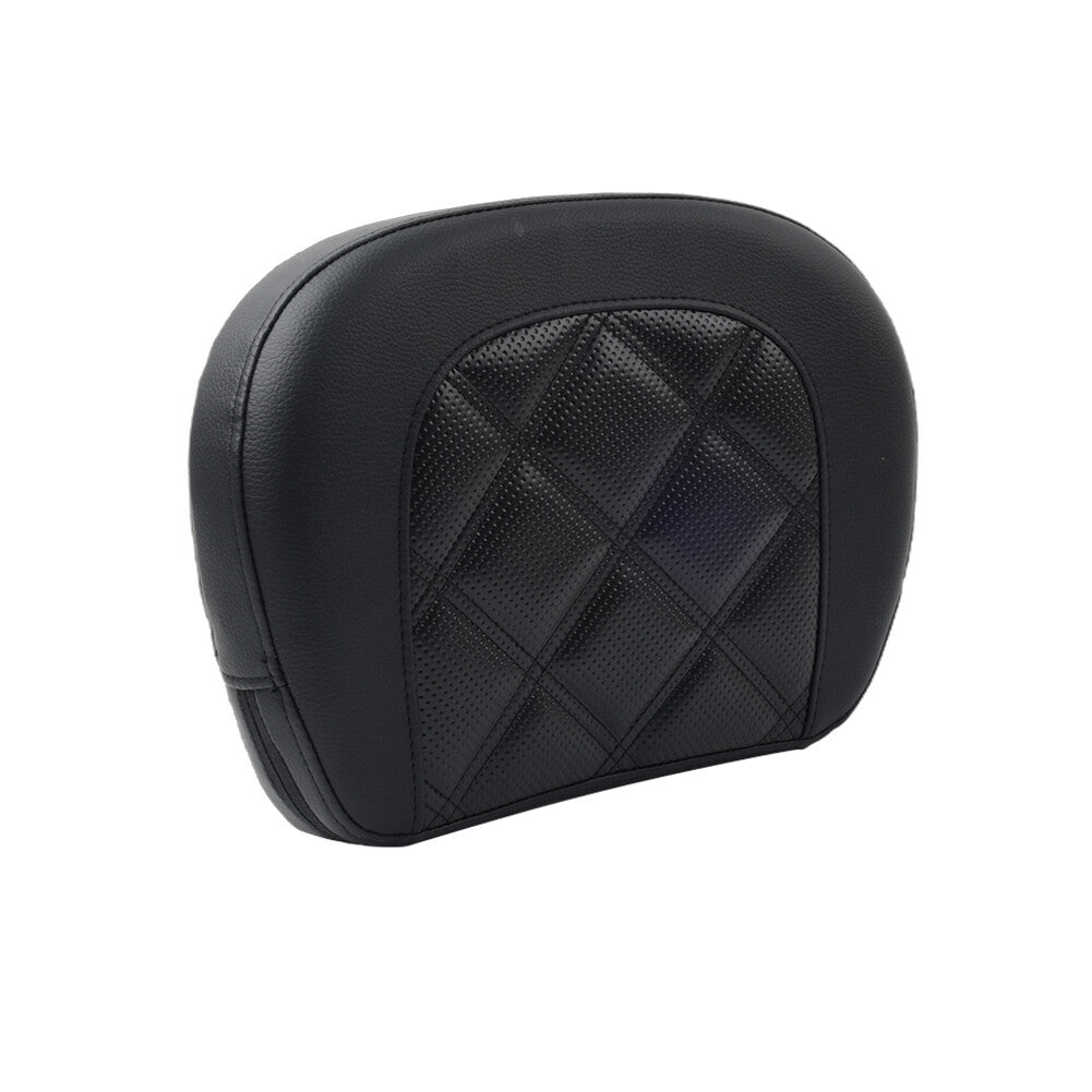 Rear Passenger Black Sissy Bar Backrest Pad for Harley Street Glide FLHX FLHXS