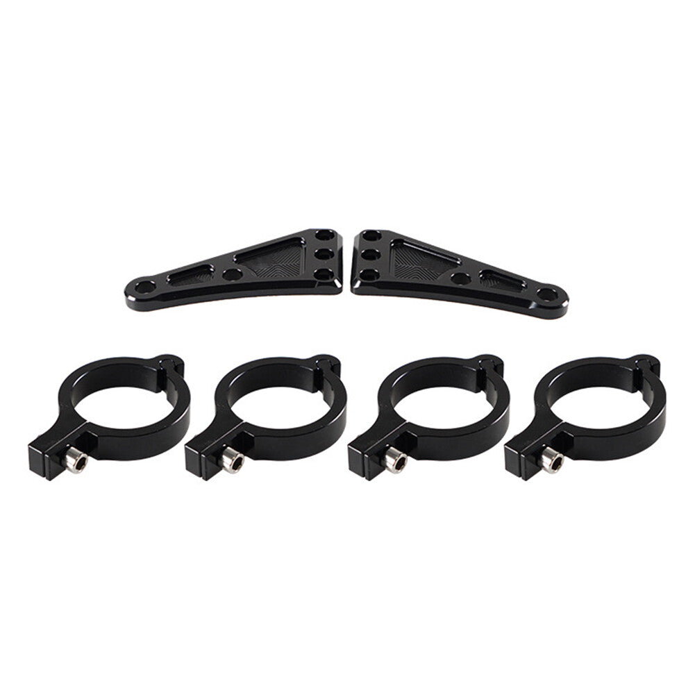 For 41mm Fork Tubes Motorbike Pair CNC Headlight Lamp Mount Bracket Universal