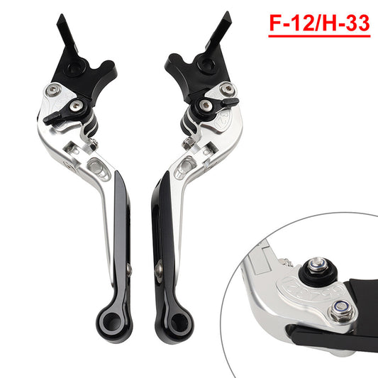 CNC Folding Extendable Brake Clutch Levers for Honda VFR1200/F 2010-2014 Silver