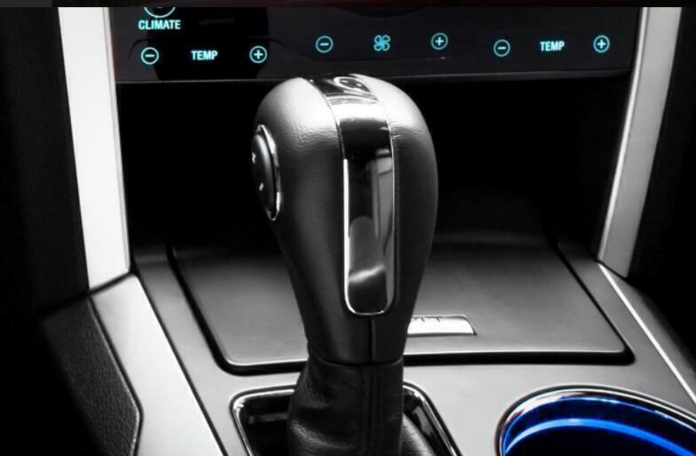 Central Console Gear Shift Knob Trim 3PCS for Ford Explorer 2011-2019 Wood Grain