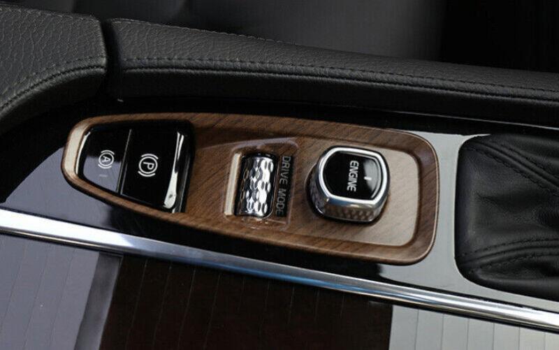 for Volvo XC90 2016-2021 Peach Wood Grain Console Gear Shift Frame Cover Trim 1