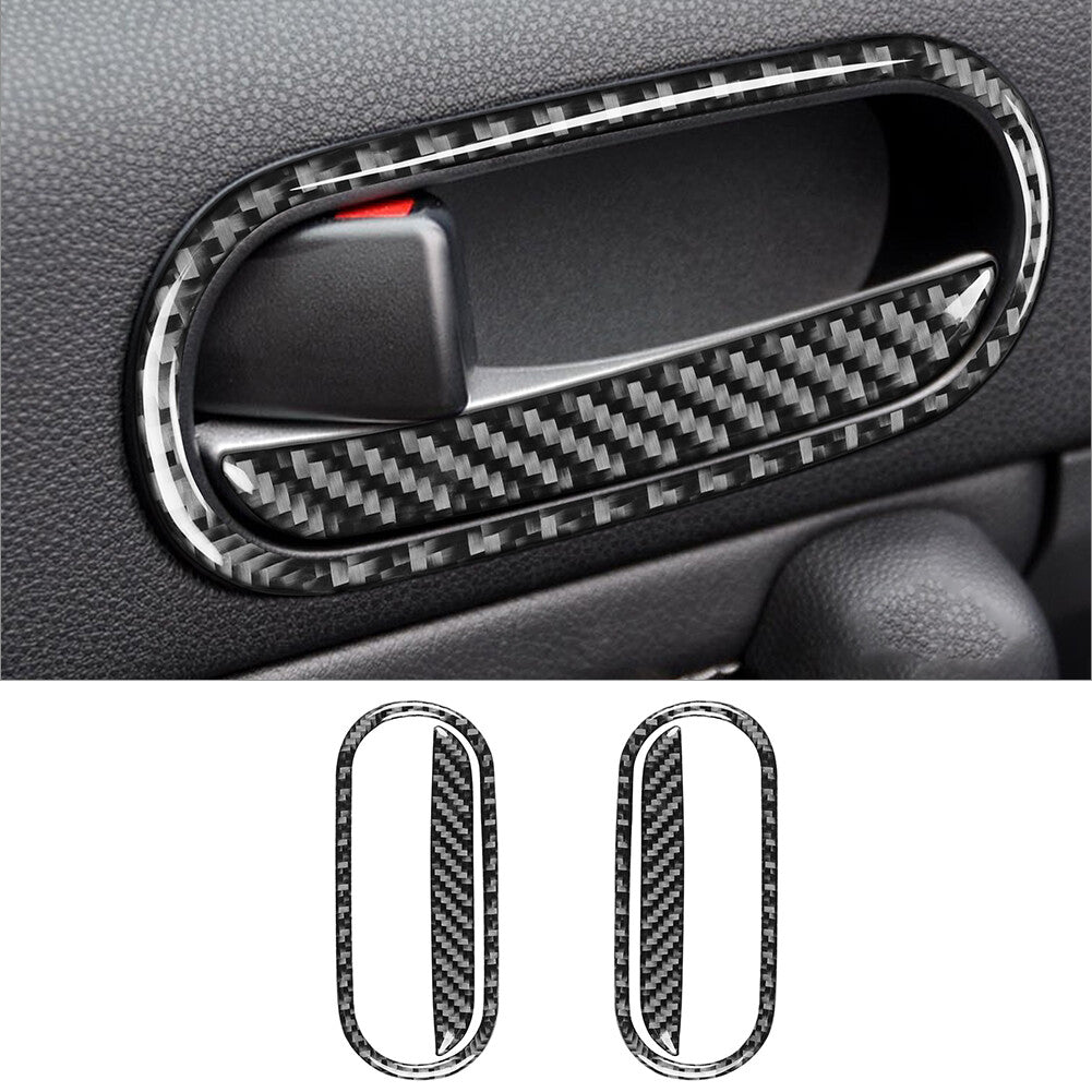 4PCS Carbon Fiber Door Handle Cover Fit for Mazda MX-5 Miata 2009-2015