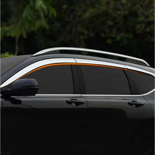 6X Chrome Window Visor Vent Shade Rain Guard Deflector for Honda CR-V CRV 12-16