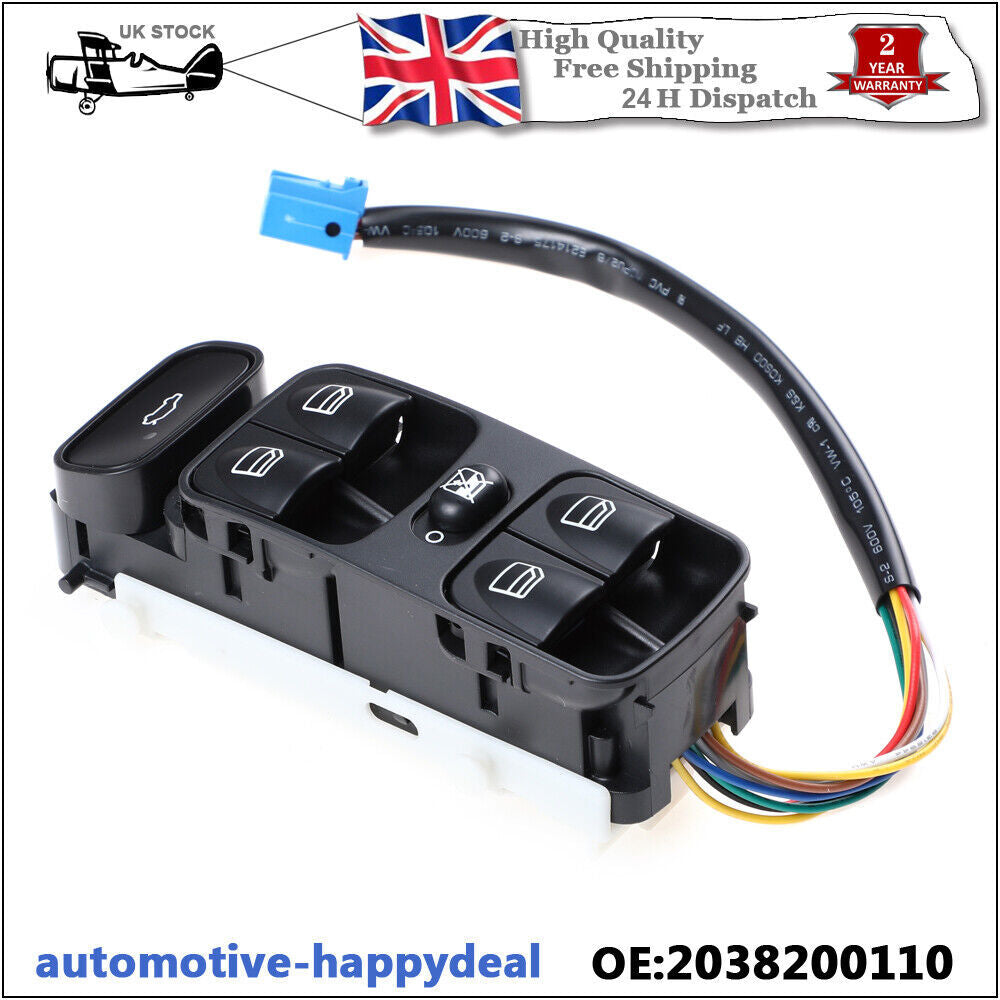 Front Electric Control Window Switch for Mercedes C Class W203 C180 C200 C220