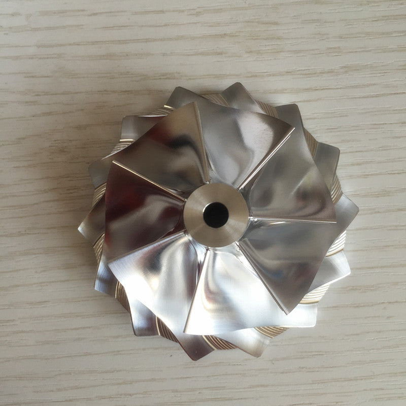 GT3076 59.08/76.13 mm 7+7 Blade Turbine Milling/Burnt Compressor Wheel