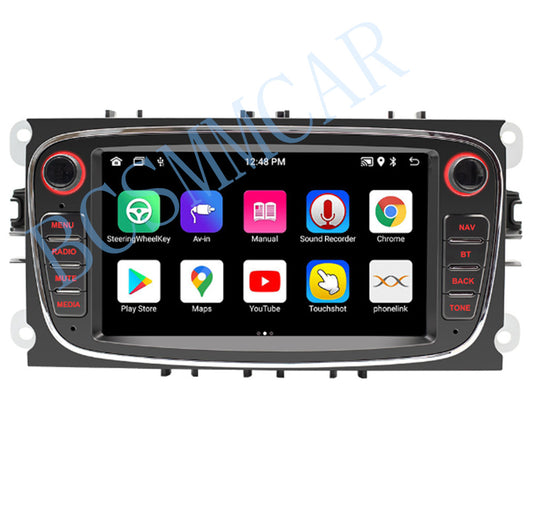 7in Car Stereo Radio For Apple Carplay Android Auto Fit for Ford Focus 2004-2012