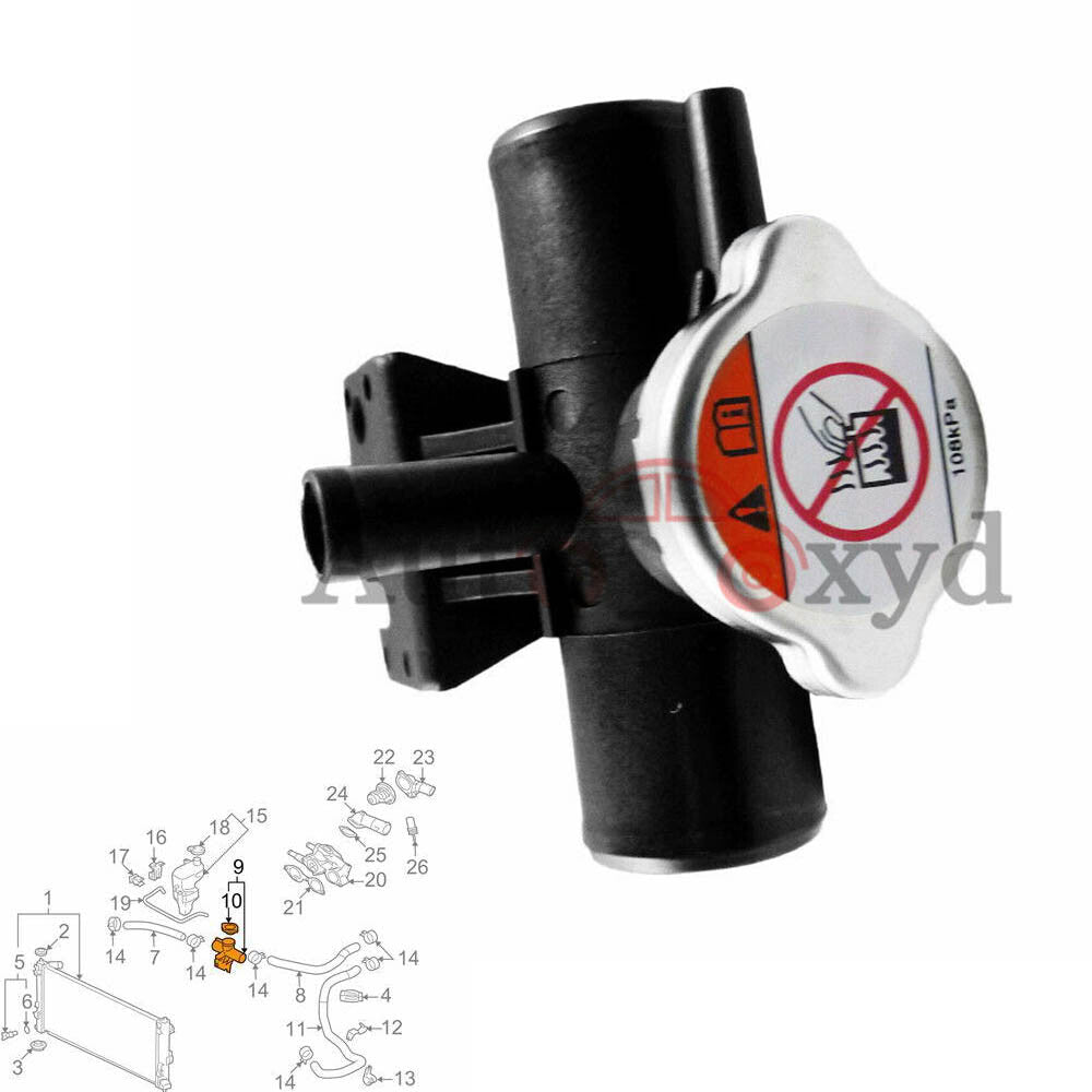 Brand new radiator coolant filler neck with cap for Lancer Outlander Sport 1350A015