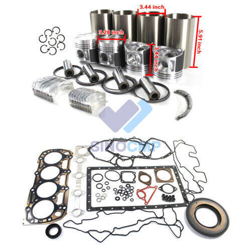 Engine Overhaul Rebuild Kit For CAT 226B 262B 242B 247B RC-60 3024C 3024CT