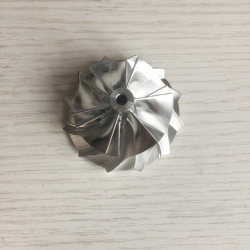 K04 reverse 45.09/56.08mm 6+6 blades aluminum 2618/billet compressor wheel