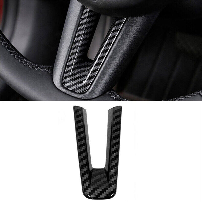 3P for Mazda CX-50 CX50 2023-25 Carbon Fiber ABS Steering Wheel Decor Cover Trim