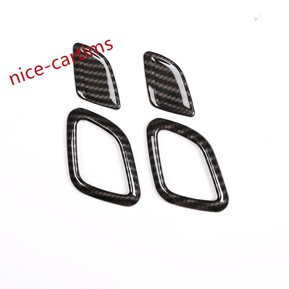 Carbon Fiber ABS Headrest Button Switch Trim for BMW X3 X4 2018+3 Series G20 20+