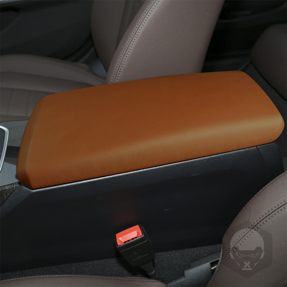 PU Leather Brown Center Console Armrest Box Cover for BMW 3 Series G20 G28 2020+
