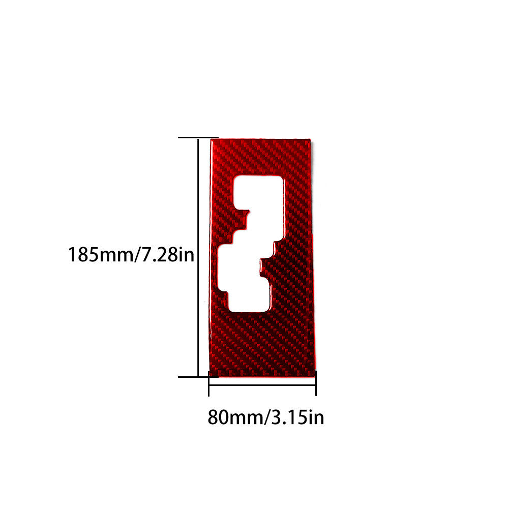 Red Carbon Fiber Automatic Transmission Cover Type A for Toyota for Camry 2007-2011