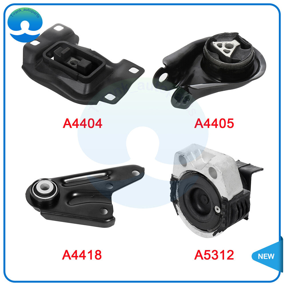 4PC Engine Motor  Trans Mount Set A4418 Fit for 2004-2019 for Mazda 3 2.0L 2.3L