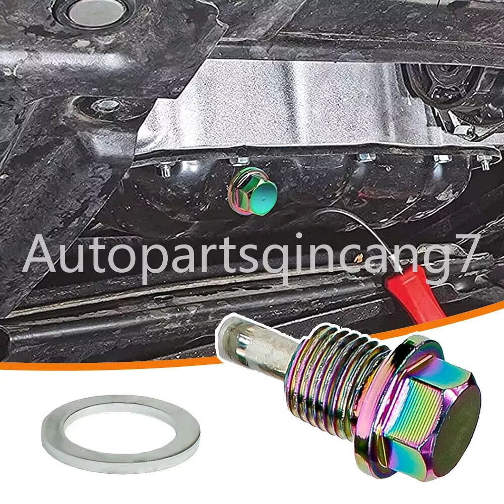 M12x1.25 Auto Car Engine Magnetic Oil Drain Plug Screw Nut Bolt Sump Nut